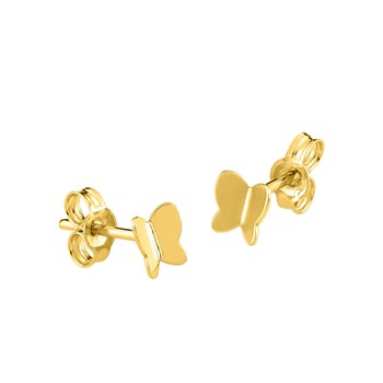 Boucles d'oreilles Enfant - Or 18 Carats - Papillon