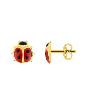 Boucles d'oreilles Enfant - Or 18 Carats - Coccinelle