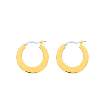 Créoles fantaisie Femme - Or 18 Carats - Diamètre 14mm