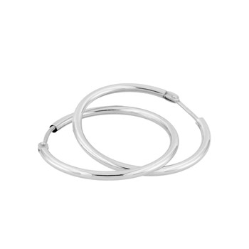 Créoles lisses Femme - Or 18 Carats - Diamètre 24mm