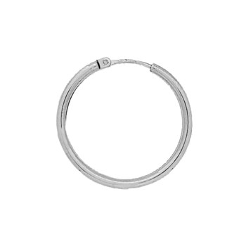 Créoles lisses Femme - Or 18 Carats - Diamètre 24mm