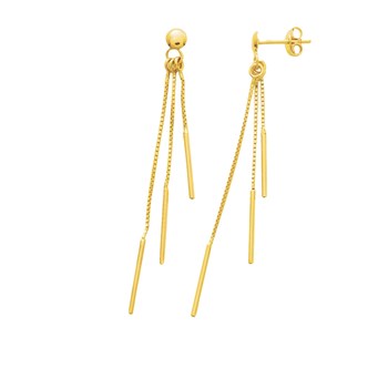 Boucles d'oreilles Femme pendantes - Or 18 Carats