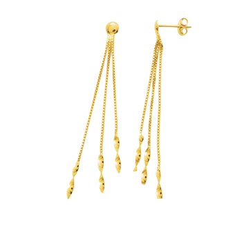 Boucles d'oreilles Femme pendantes - Or 18 Carats