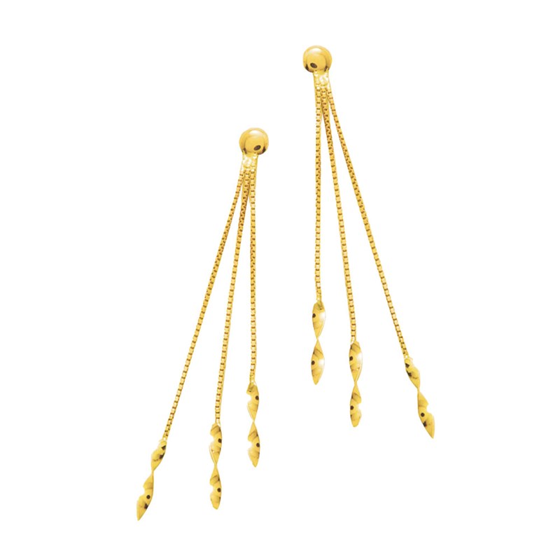 Boucles d'oreilles Femme pendantes - Or 18 Carats - vue 2