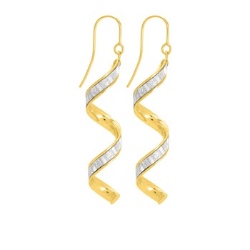 Boucles d'oreilles pendantes Femme - Or 18 Carats
