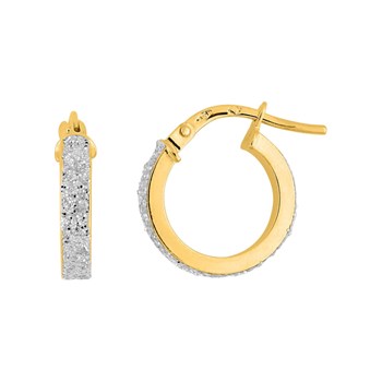 Créoles bicolores Femme - Or 18 Carats - Diamètre 10mm