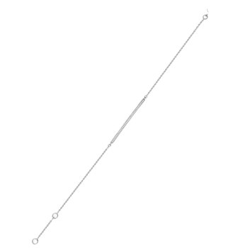Bracelet Femme - Or 18 Carats - Diamant 0,1 Carats - Longueur : 18 cm
