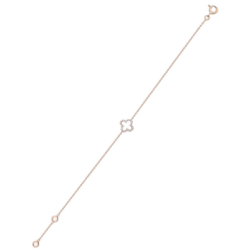 Bracelet Femme - Or 18 Carats - Diamant 0,09 Carats - Longueur : 18 cm - vue 2