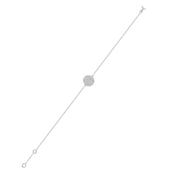 Bracelet Femme - Or 18 Carats - Diamant 0,05 Carats - Longueur : 18 cm