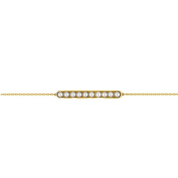 Bracelet Femme - perle - Or 18 Carats - Longueur : 18 cm