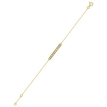 Bracelet Femme - perle - Or 18 Carats - Longueur : 18 cm