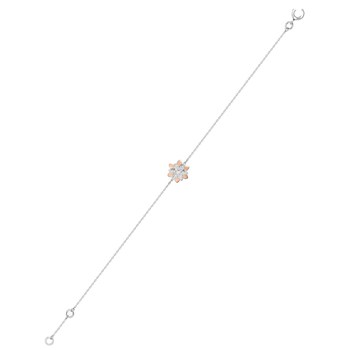 Bracelet Femme - Or 18 Carats - Diamant 0,05 Carats - Longueur : 18 cm