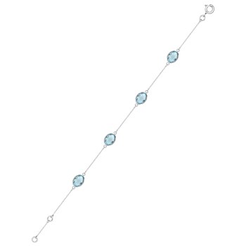 Bracelet Femme - topaze - Or 18 Carats - Longueur : 18 cm