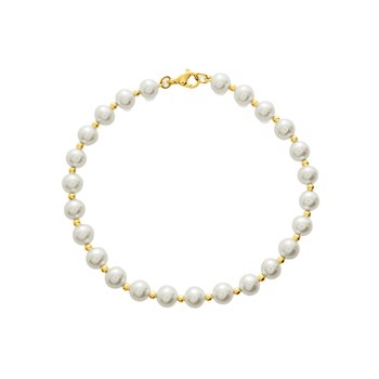 Bracelet Femme - perle - Or 18 Carats - Longueur : 18 cm