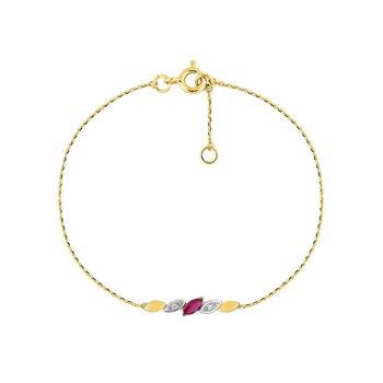 Bracelet Femme - Or 18 Carats - Longueur : 18 cm