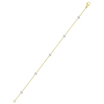 Bracelet Femme - Or 18 Carats - Longueur : 18 cm