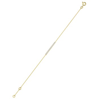 Bracelet Femme - Or 18 Carats - Longueur : 18 cm