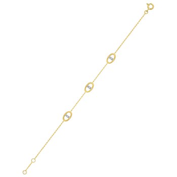 Bracelet Femme - Or 18 Carats - Longueur : 18 cm
