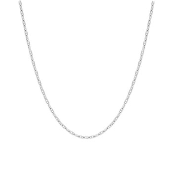 Bracelet mixte 18 cm - Forçat marine - Or blanc 18 Carats - Largeur 1.5 mm