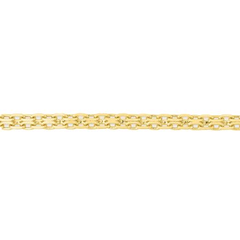 Bracelet femme 18 cm - Maille Bismarck - Or 18 Carats - Largeur 1.7 mm