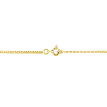 Bracelet femme 18 cm - Maille Bismarck - Or 18 Carats - Largeur 1.7 mm