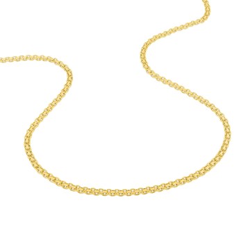 Bracelet femme 18 cm - Maille Bismarck - Or 18 Carats - Largeur 2.4 mm