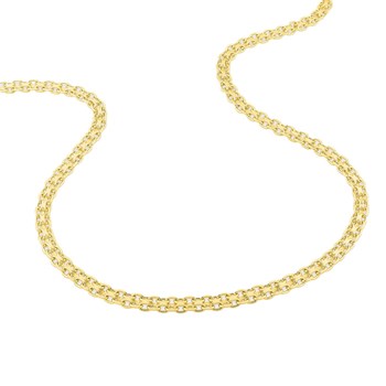 Bracelet femme 18 cm - Maille Bismarck - Or 18 Carats - Largeur 3.1 mm