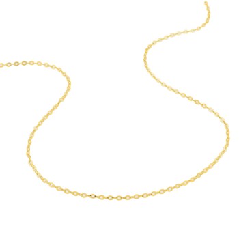 Bracelet femme 18 cm - Forçat miroir - Or 18 Carats