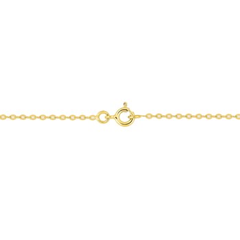 Bracelet femme 18 cm - Forçat miroir - Or 18 Carats