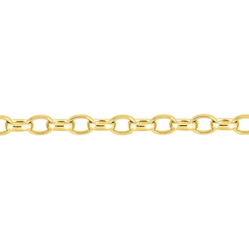 Bracelet femme 18 cm - Maille Jaseron - Or 18 Carats - Largeur 2 mm