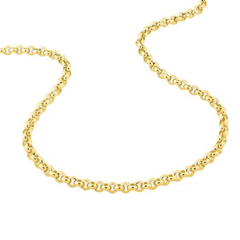 Bracelet femme 18 cm - Maille Jaseron - Or 18 Carats - Largeur 3.5 mm