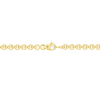 Bracelet femme 18 cm - Maille Jaseron - Or 18 Carats - Largeur 3.5 mm