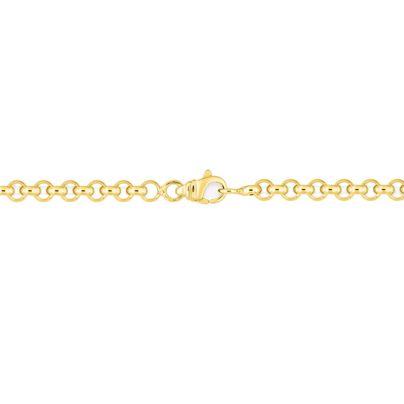 Bracelet femme 18 cm - Maille Jaseron - Or 18 Carats - Largeur 3.5 mm - vue 4