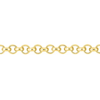 Bracelet femme 18 cm - Maille Jaseron - Or 18 Carats - Largeur 2.5 mm