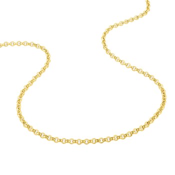 Bracelet femme 18 cm - Maille Jaseron - Or 18 Carats - Largeur 2.5 mm