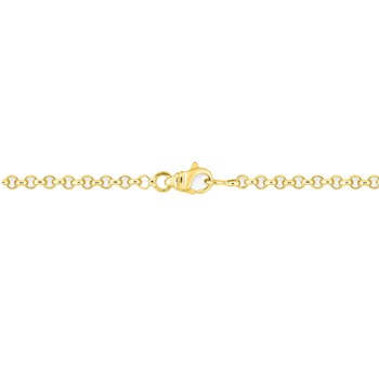 Bracelet femme 18 cm - Maille Jaseron - Or 18 Carats - Largeur 2.5 mm
