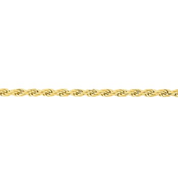 Bracelet femme 18 cm - Maille corde - Largeur 1.1 mm - Or 18 Carats