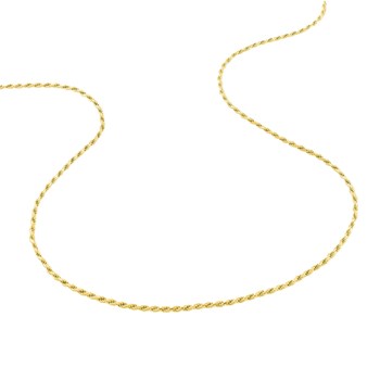 Bracelet femme 18 cm - Maille corde - Largeur 1.1 mm - Or 18 Carats