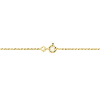 Bracelet femme 18 cm - Maille corde - Largeur 1.1 mm - Or 18 Carats