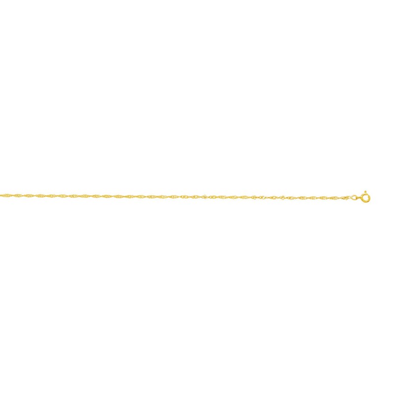 Chaîne de cheville  - Or 18 Carats - longueur 25 cm