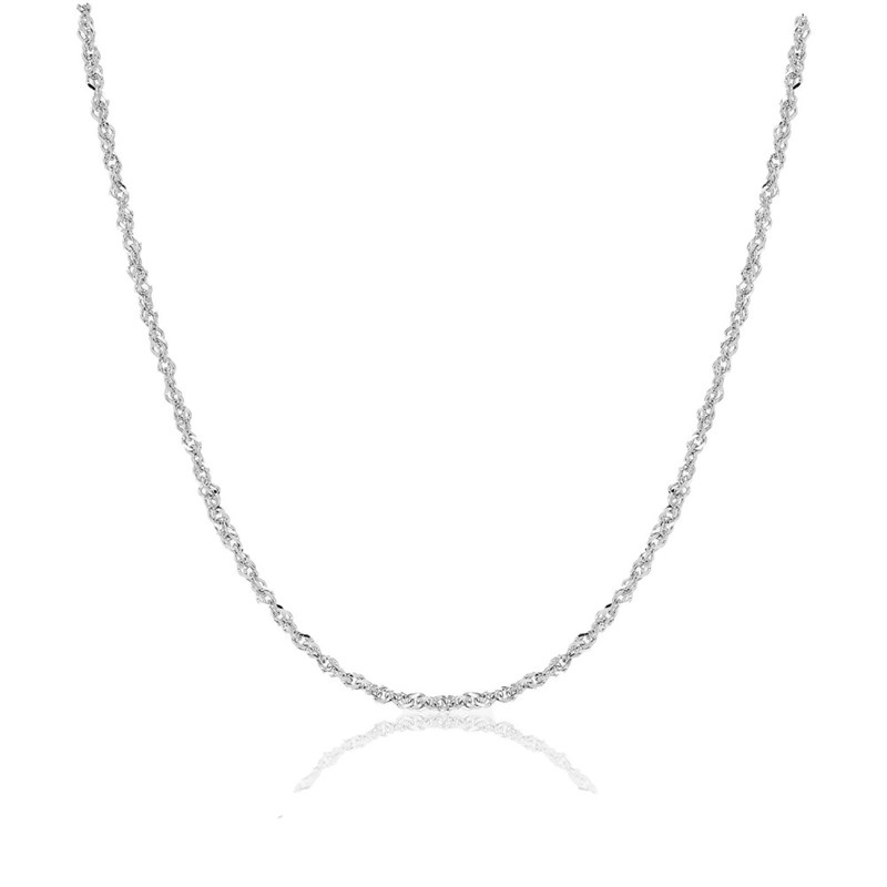 Bracelet femme 18 cm - Or blanc 18 Carats