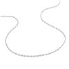 Chaîne mixte 40 cm - Maille Forçat diamantée - Or blanc 18 Carats - Largeur 1.85 mm - vue V3
