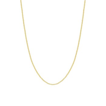 Chaîne femme 40 cm - Maille Forçat rond - Or 18 Carats - Largeur 0.90 mm