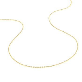 Chaîne femme 40 cm - Maille Forçat rond - Or 18 Carats - Largeur 0.90 mm