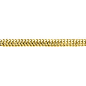 Bracelet Maille Américaine 18 cm- Femme - Or 18 Carats - Largeur chaîne : 5 mm