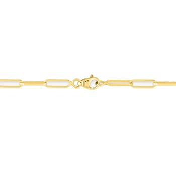 Bracelet Mixte 18 cm - Forçat carré - Or 18 Carats - Largeur 3 mm
