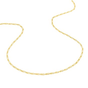 Bracelet Mixte 18 cm - Cheval alterné - Or 18 Carats - Largeur 1.4 mm