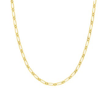 Bracelet Mixte 18 cm  - Cheval alterné - Or 18 Carats - Largeur 1.7 mm