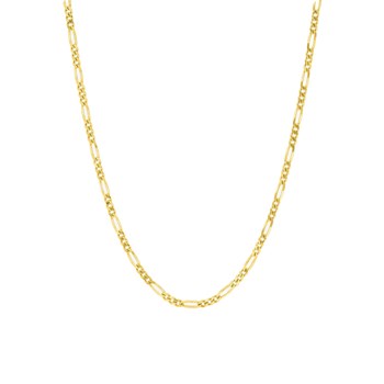 Bracelet Mixte 18 cm - Cheval Alterné - Or 18 Carats - Largeur 1.4 mm