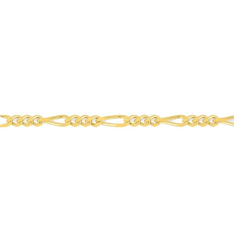 Bracelet Mixte 18 cm - Cheval Alterné - Or 18 Carats - Largeur 1.4 mm - vue 2